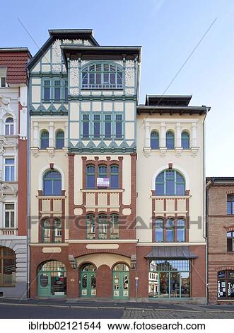 Residential buildings, Art Nouveau, Eisenach, Thuringia, Germany, Europe, PublicGround, Europe View Large Photo Image Picture - Residential buildings, Art Nouveau, Eisenach, Thuringia, Germany, Europe, PublicGround, Europe. Fotosearch