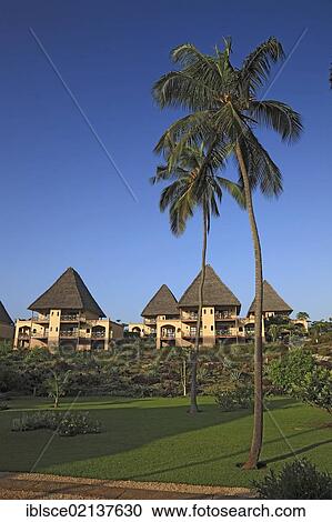 Stock Image - Resort in Zanzibar, Tanzania, Africa. Fotosearch