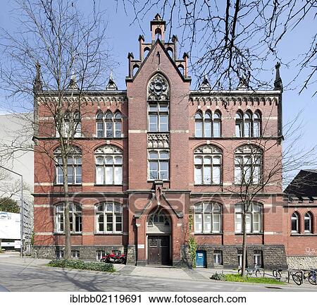 Stock Image - Rheinisch-Westfaelische Technische Hochschule, RWTH Aachen University, Philosophical Institute, Aachen, North Rhine-Westphalia, Germany, Europe, PublicGround, Europe. Fotosearch