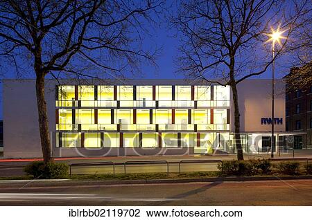 Stock Image - Rheinisch-Westfaelische Technische Hochschule, RWTH Aachen University, seminar building Semi 90, Aachen, North Rhine-Westphalia, Germany, Europe, PublicGround, Europe. Fotosearch