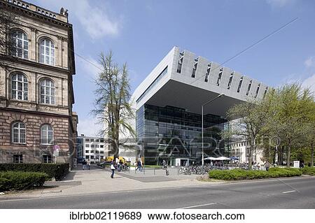 Stock Photo - Rheinisch-Westfaelische Technische Hochschule, RWTH Aachen University, SuperC, student centre, Aachen, North Rhine-Westphalia, Germany, Europe, PublicGround, Europe. Fotosearch