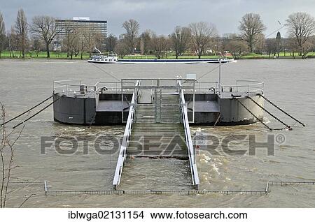Rhine floods, shipping pier, Cologne, North Rhine-Westphalia, Germany, Europe, PublicGround, Europe View Large Photo Image Picture - Rhine floods, shipping pier, Cologne, North Rhine-Westphalia, Germany, Europe, PublicGround, Europe. Fotosearch