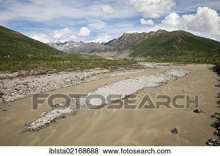 River in the Alaska Range, a mountain range in Alaska, USA, North America View Large Photo Image Stock Photo - River in the Alaska Range, a mountain range in Alaska, USA, North America. Fotosearch