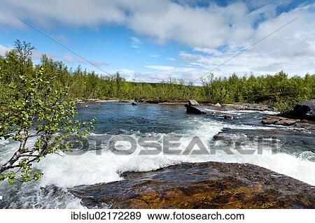 River near Lakktajåkko, Lakktajakko, Lapland, northern Sweden, Sweden, Scandinavia, Europe View Large Photo Image Stock Photo - River near Lakktajåkko, Lakktajakko, Lapland, northern Sweden, Sweden, Scandinavia, Europe. Fotosearch