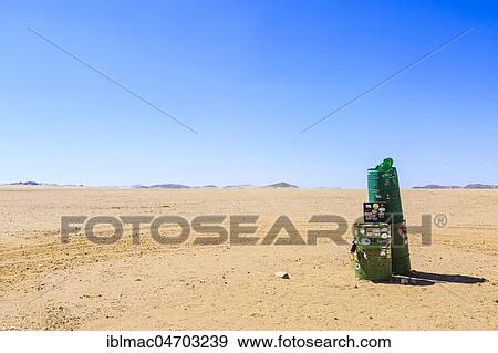 Stock Photo - Road marking Groendrom in Hartmann Valley, Kunene region, Namibia, Africa. Fotosearch
