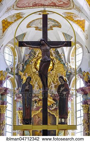 Romanesque cross with Mother of God and John, monastery church, Ursberg monastery, Swabia, Bavaria, Germany, Europe View Large Photo Image Stock Image - Romanesque cross with Mother of God and John, monastery church, Ursberg monastery, Swabia, Bavaria, Germany, Europe. Fotosearch
