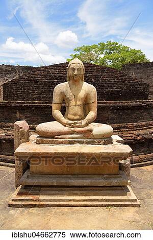 Ruin of a temple with moonstone and Buddha statue, Polonnaruwa, North Central Province Sri Lanka View Large Photo Image Stock Photography - Ruin of a temple with moonstone and Buddha statue, Polonnaruwa, North Central Province Sri Lanka. Fotosearch