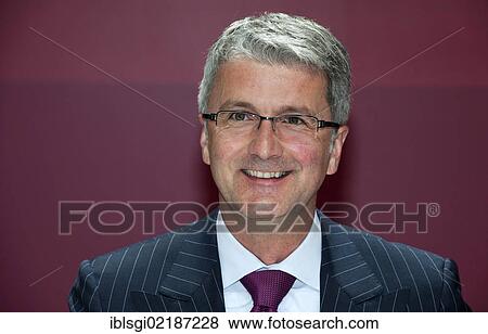 Rupert Stadler, chairman of Audi AG, at a press conference in Ingolstadt, Bavaria, Germany, Europe View Large Photo Image Stock Photo - Rupert Stadler, chairman of Audi AG, at a press conference in Ingolstadt, Bavaria, Germany, Europe. Fotosearch