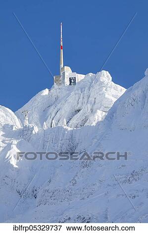 Saentis summit after snow storm, view from Schwaegalp, Appenzell, Switzerland, Schwägalp, Europe View Large Photo Image Stock Photo - Saentis summit after snow storm, view from Schwaegalp, Appenzell, Switzerland, Schwägalp, Europe. Fotosearch