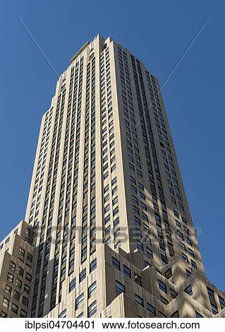 Stock Image - Salmon Tower Building at 11 West 42nd Street, Manhattan, New York, USA, North America. Fotosearch