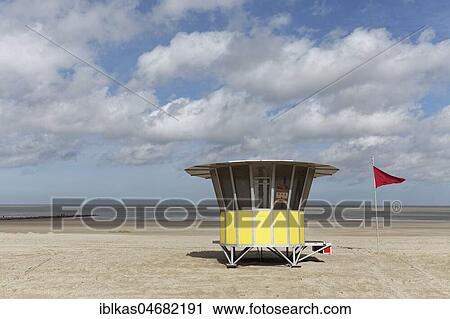 Sandy beach with modern beach guard hut, deserted, Blankenberge, Belgian coast, West-Flanders, Belgium, Europe View Large Photo Image Stock Image - Sandy beach with modern beach guard hut, deserted, Blankenberge, Belgian coast, West-Flanders, Belgium, Europe. Fotosearch