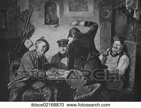 Schafkopf players in a village inn, historic engraving, 1883 View Large Photo Image Stock Image - Schafkopf players in a village inn, historic engraving, 1883. Fotosearch