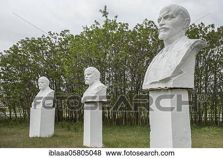 Sculpural group Vladimir Lenin monuments in the Museum of Socialist Realism. Frumushika Nova, Odessa Oblast, Ukraine, Eastern Europe, Europe View Large Photo Image Stock Photo - Sculpural group Vladimir Lenin monuments in the Museum of Socialist Realism. Frumushika Nova, Odessa Oblast, Ukraine, Eastern Europe, Europe. Fotosearch