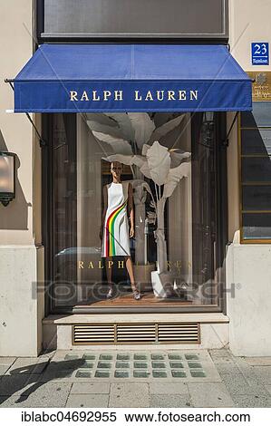 Shop window, fashion store Ralph Lauren, exclusive shopping street, Maximilianstraße, old town, Lehel, Munich, Upper Bavaria, Bavaria, Germany, Europe View Large Photo Image Stock Photography - Shop window, fashion store Ralph Lauren, exclusive shopping street, Maximilianstraße, old town, Lehel, Munich, Upper Bavaria, Bavaria, Germany, Europe. Fotosearch