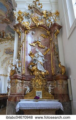 Side altar, Schäftlarn Monastery, Upper Bavaria, Bavaria, Germany, Europe View Large Photo Image Stock Photo - Side altar, Schäftlarn Monastery, Upper Bavaria, Bavaria, Germany, Europe. Fotosearch