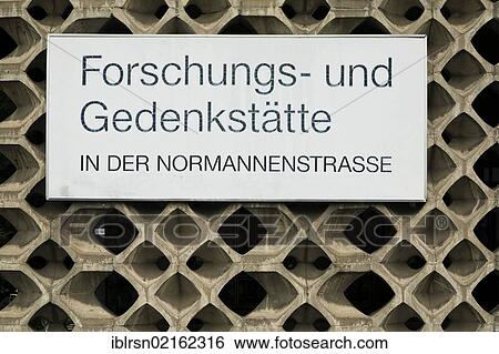 Sign at the entrance of the Stasi Museum in the Research and Memorial site on Normannenstrasse, Berlin, Germany, Europe View Large Photo Image Stock Photograph - Sign at the entrance of the Stasi Museum in the Research and Memorial site on Normannenstrasse, Berlin, Germany, Europe. Fotosearch