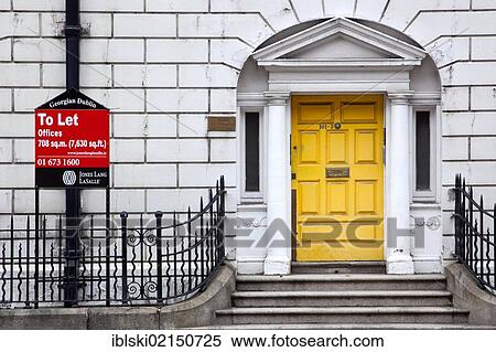 Sign, offices to let, rental office space in Dublin, Ireland, Europe View Large Photo Image Stock Photography - Sign, offices to let, rental office space in Dublin, Ireland, Europe. Fotosearch
