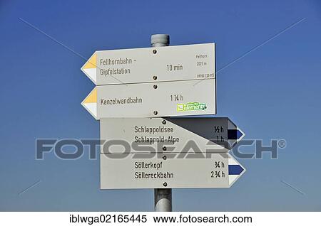 Signpost, Mt Fellhorn, Allgaeu Alps, Bavaria, Germany, Europe, PublicGround, Europe View Large Photo Image Stock Photography - Signpost, Mt Fellhorn, Allgaeu Alps, Bavaria, Germany, Europe, PublicGround, Europe. Fotosearch