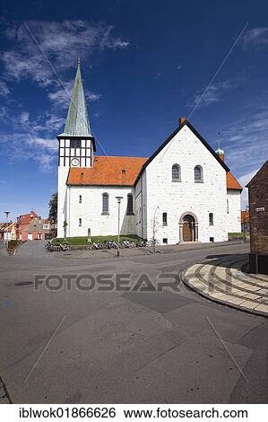 Skt. Nicolaj Kirke church in Rønne, Bornholm, Denmark, Europe View Large Photo Image Stock Photograph - Skt. Nicolaj Kirke church in Rønne, Bornholm, Denmark, Europe. Fotosearch