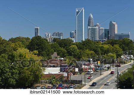 Skyline of Charlotte, North Carolina's largest city and the second largest banking and financial centre in the USA, Charlotte, North Carolina, USA, North America View Large Photo Image Stock Image - Skyline of Charlotte, North Carolina's largest city and the second largest banking and financial centre in the USA, Charlotte, North Carolina, USA, North America. Fotosearch
