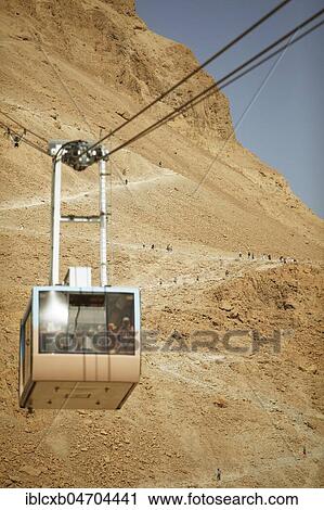 Snake trail and cable car, Masada National Park, Judea, Dead Sea, Israel, Asia View Large Photo Image Stock Image - Snake trail and cable car, Masada National Park, Judea, Dead Sea, Israel, Asia. Fotosearch