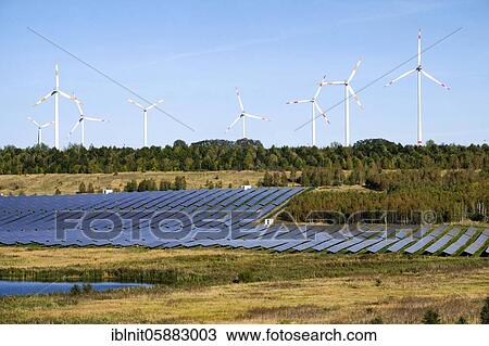 Solar park and wind turbines, Amsdorf, district of Mansfeld-Südharz, Saxony-Anhalt, Germany, Europe View Large Photo Image Stock Image - Solar park and wind turbines, Amsdorf, district of Mansfeld-Südharz, Saxony-Anhalt, Germany, Europe. Fotosearch