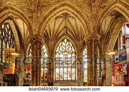 St. Giles Cathedral, Vault with glass windows, Edinburgh, Scotland, United Kingdom, Europe View Large Photo Image Stock Photo - St. Giles Cathedral, Vault with glass windows, Edinburgh, Scotland, United Kingdom, Europe. Fotosearch