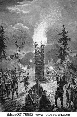 St. John's fire in Finland, historical engraving of 1883 View Large Photo Image Stock Image - St. John's fire in Finland, historical engraving of 1883. Fotosearch