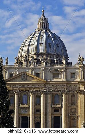 St. Peter's Basilica, facade with statues of saints, St. Peter's Square, Rome, Vatican, Italy, Europe View Large Photo Image Stock Photograph - St. Peter's Basilica, facade with statues of saints, St. Peter's Square, Rome, Vatican, Italy, Europe. Fotosearch
