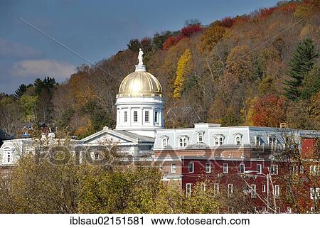 State Capitol building with a golden dome, Montpelier, Vermont, New England, USA, North America, America, North America View Large Photo Image Stock Image - State Capitol building with a golden dome, Montpelier, Vermont, New England, USA, North America, America, North America. Fotosearch