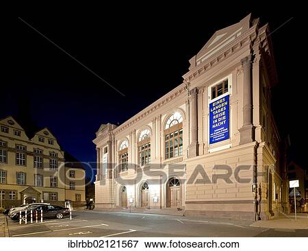 Stock Photo - State Theatre, Eisenach, Thuringia, Germany, Europe, PublicGround, Europe. Fotosearch