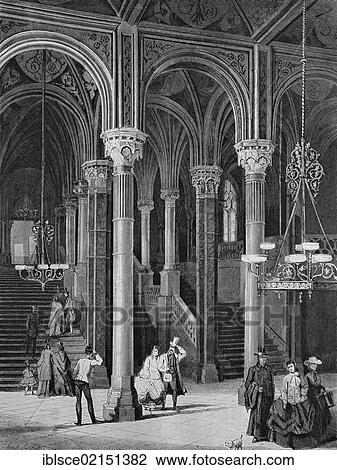 Station concourse of Nordbahnhof in Vienna, Austria, historical engraving, 1869, Europe View Large Photo Image Stock Image - Station concourse of Nordbahnhof in Vienna, Austria, historical engraving, 1869, Europe. Fotosearch