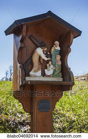Stations of the Cross on Kalvarienberg, Birkenstein, Fischbachau, Upper Bavaria, Bavaria, Germany, Europe View Large Photo Image Picture - Stations of the Cross on Kalvarienberg, Birkenstein, Fischbachau, Upper Bavaria, Bavaria, Germany, Europe. Fotosearch