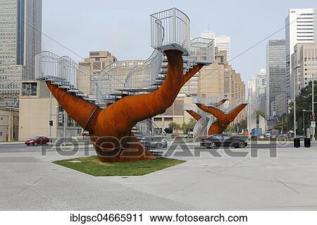 Steel sculpture, Dendrites, made by Michel de Brion, Park Bonaventure, Montreal, Quebec Province, Canada, North America View Large Photo Image Stock Image - Steel sculpture, Dendrites, made by Michel de Brion, Park Bonaventure, Montreal, Quebec Province, Canada, North America. Fotosearch