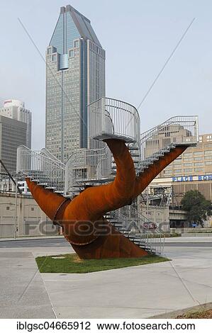 Steel sculpture, Dendrites, made by Michel de Brion, Park Bonaventure, Montreal, Quebec Province, Canada, North America View Large Photo Image Stock Image - Steel sculpture, Dendrites, made by Michel de Brion, Park Bonaventure, Montreal, Quebec Province, Canada, North America. Fotosearch