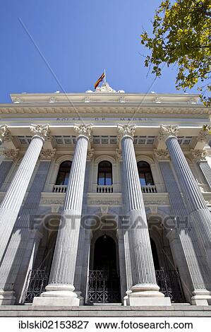 Stock Exchange of Madrid, Bolsa de Madrid, BME, Bolsas y Mercados Espanoles, Madrid, Spain, Europe View Large Photo Image Stock Photo - Stock Exchange of Madrid, Bolsa de Madrid, BME, Bolsas y Mercados Espanoles, Madrid, Spain, Europe. Fotosearch