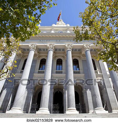 Stock Exchange of Madrid, Bolsa de Madrid, BME, Bolsas y Mercados Espanoles, in Madrid, Spain, Europe View Large Photo Image Stock Photo - Stock Exchange of Madrid, Bolsa de Madrid, BME, Bolsas y Mercados Espanoles, in Madrid, Spain, Europe. Fotosearch