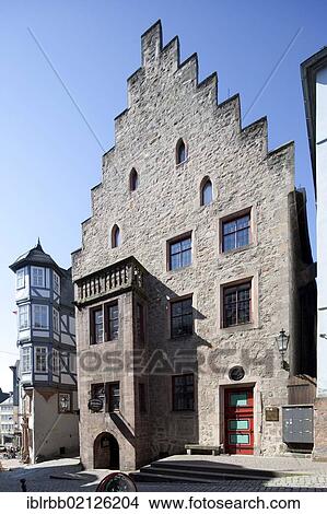 Stone house, Upper Town, Marburg, Hesse, Germany, Europe, PublicGround, Europe View Large Photo Image Picture - Stone house, Upper Town, Marburg, Hesse, Germany, Europe, PublicGround, Europe. Fotosearch