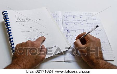 Studying physics, note View Large Photo Image Picture - Studying physics, note. Fotosearch