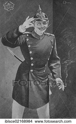 Stutzer guard, elegant young soldier, historical engraving, 1883 View Large Photo Image Picture - Stutzer guard, elegant young soldier, historical engraving, 1883. Fotosearch