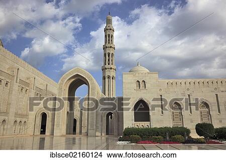 Sultan Qaboos Grand Mosque, the main mosque in Oman, one of the most important buildings in the country, one of the world's largest mosques, Muscat, Oman, Arabian Peninsula, Middle East, Asia View Large Photo Image Picture - Sultan Qaboos Grand Mosque, the main mosque in Oman, one of the most important buildings in the country, one of the world's largest mosques, Muscat, Oman, Arabian Peninsula, Middle East, Asia. Fotosearch