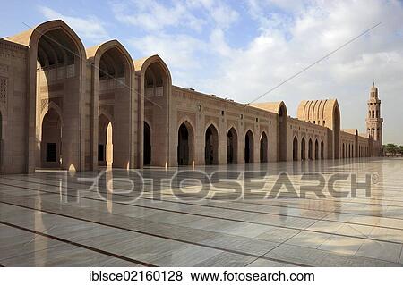 Sultan Qaboos Grand Mosque, the main mosque in Oman, one of the most important buildings in the country, one of the world's largest mosques, Muscat, Oman, Arabian Peninsula, Middle East, Asia View Large Photo Image Stock Photo - Sultan Qaboos Grand Mosque, the main mosque in Oman, one of the most important buildings in the country, one of the world's largest mosques, Muscat, Oman, Arabian Peninsula, Middle East, Asia. Fotosearch
