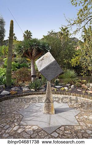 Sundial, Botanical Garden, Sóller, Serra de Tramuntana, Majorca, Balearic Islands, Spain, Europe View Large Photo Image Stock Photo - Sundial, Botanical Garden, Sóller, Serra de Tramuntana, Majorca, Balearic Islands, Spain, Europe. Fotosearch