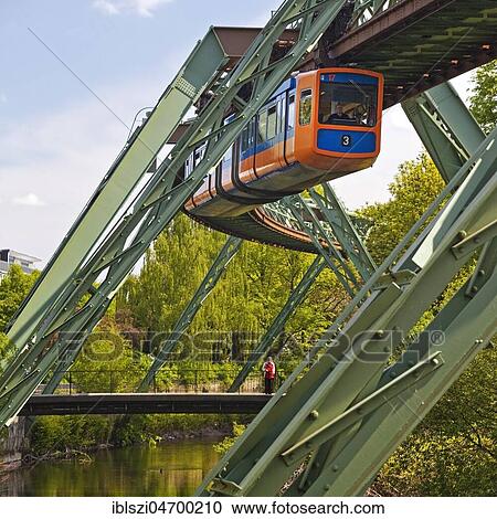 Suspension railway above the river Wupper, Wuppertal, Bergisches Land, North Rhine-Westphalia, Germany, Europe View Large Photo Image Stock Image - Suspension railway above the river Wupper, Wuppertal, Bergisches Land, North Rhine-Westphalia, Germany, Europe. Fotosearch