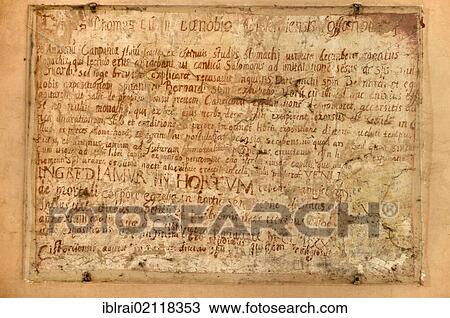 Tablet with handwritten Latin text in the interior of the chapel of Saint Thomas Aquinas, Casa di San Tomaso, Gothic basilica of the Cistercian monastery Fossanova Abbey, near Priverno, Lazio, Italy, Europe View Large Photo Image Stock Image - Tablet with handwritten Latin text in the interior of the chapel of Saint Thomas Aquinas, Casa di San Tomaso, Gothic basilica of the Cistercian monastery Fossanova Abbey, near Priverno, Lazio, Italy, Europe. Fotosearch