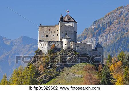 Tarasp Castle, Graubuenden, Switzerland, Europe View Large Photo Image Stock Image - Tarasp Castle, Graubuenden, Switzerland, Europe. Fotosearch