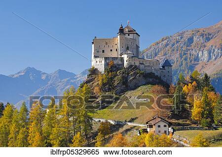 Tarasp Castle, Graubuenden, Switzerland, Europe View Large Photo Image Stock Photography - Tarasp Castle, Graubuenden, Switzerland, Europe. Fotosearch