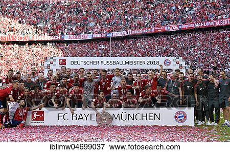 Team FC Bayern celebrates championship under Winner's Arch, Allianz Arena, Munich, Bavaria, Germany, Europe View Large Photo Image Stock Photo - Team FC Bayern celebrates championship under Winner's Arch, Allianz Arena, Munich, Bavaria, Germany, Europe. Fotosearch