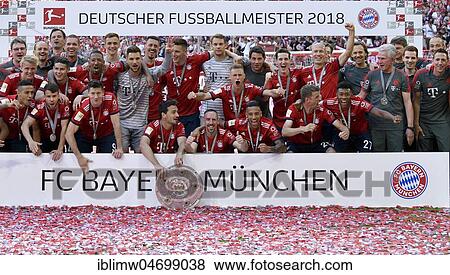 Team FC Bayern celebrates championship under Winner's Arch, Allianz Arena, Munich, Bavaria, Germany, Europe View Large Photo Image Stock Photo - Team FC Bayern celebrates championship under Winner's Arch, Allianz Arena, Munich, Bavaria, Germany, Europe. Fotosearch