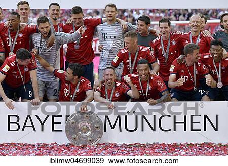 Team FC Bayern celebrates championship under Winner's Arch, Allianz Arena, Munich, Bavaria, Germany, Europe View Large Photo Image Stock Photo - Team FC Bayern celebrates championship under Winner's Arch, Allianz Arena, Munich, Bavaria, Germany, Europe. Fotosearch